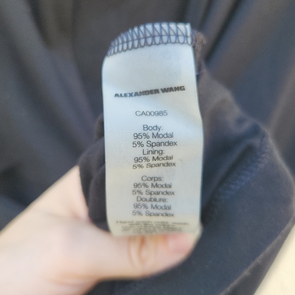 T by Alexander Wang Sleeveless Black Cutout Back Dress - Picture 11 of 11